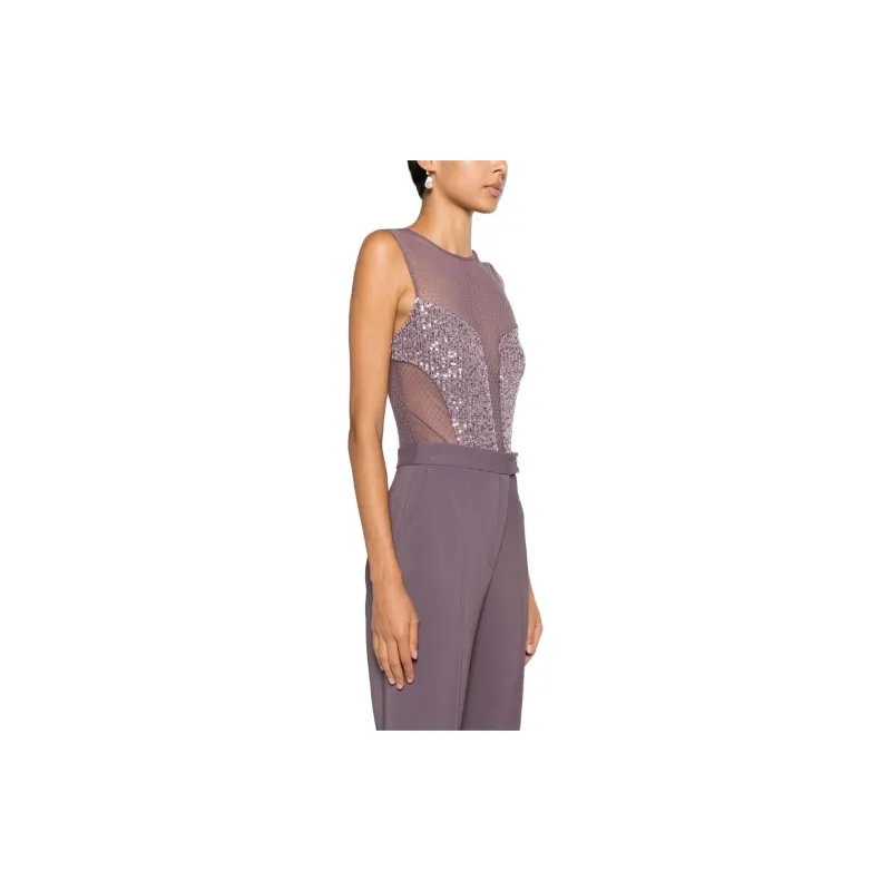 Elisabetta Franchi Bodysuits Women's Purple-3