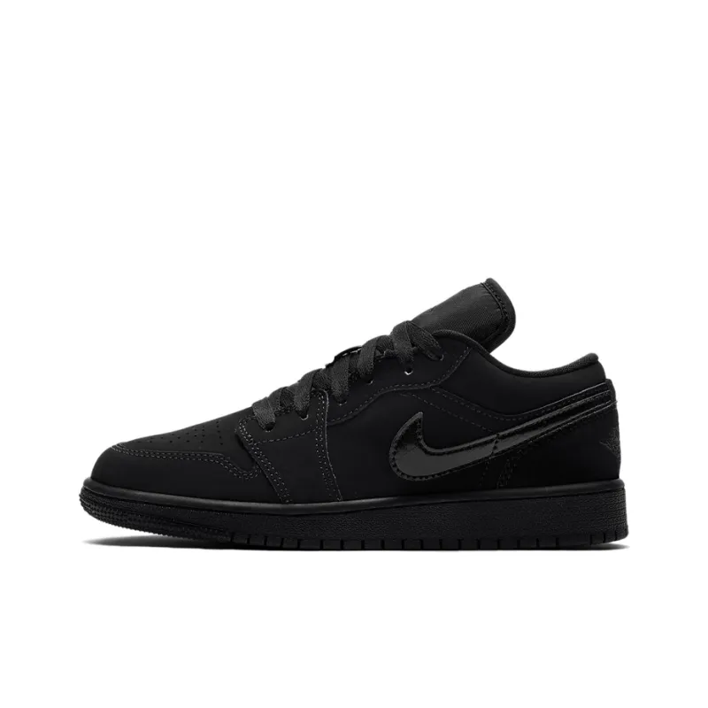 Jordan 1 Low GS Triple Black-0