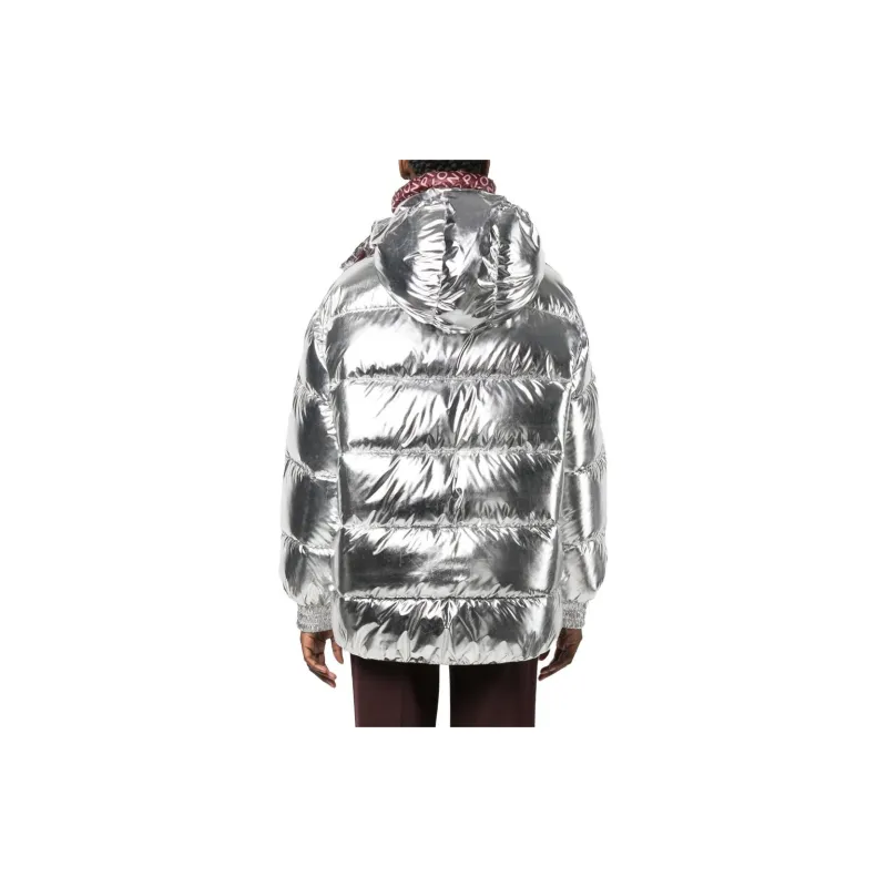 PINKO Puffer Jackets Women's Silver-2