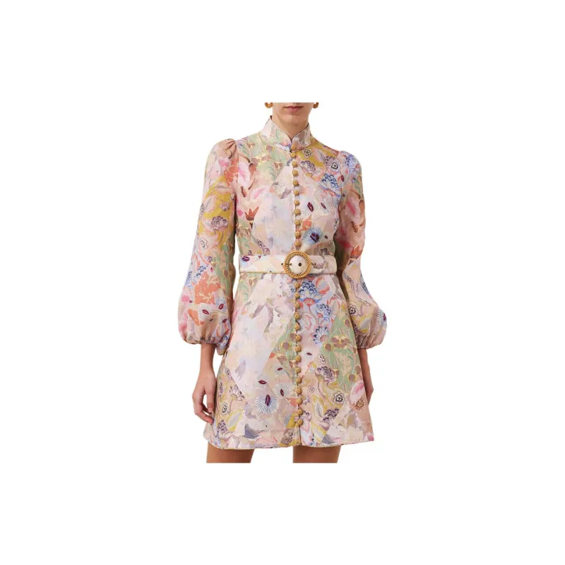 Zimmermann Illustration Belted Mini Dress-4