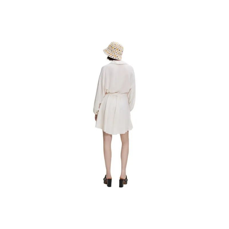 Maje Long Sleeved Dresses Women's Light Umber-4