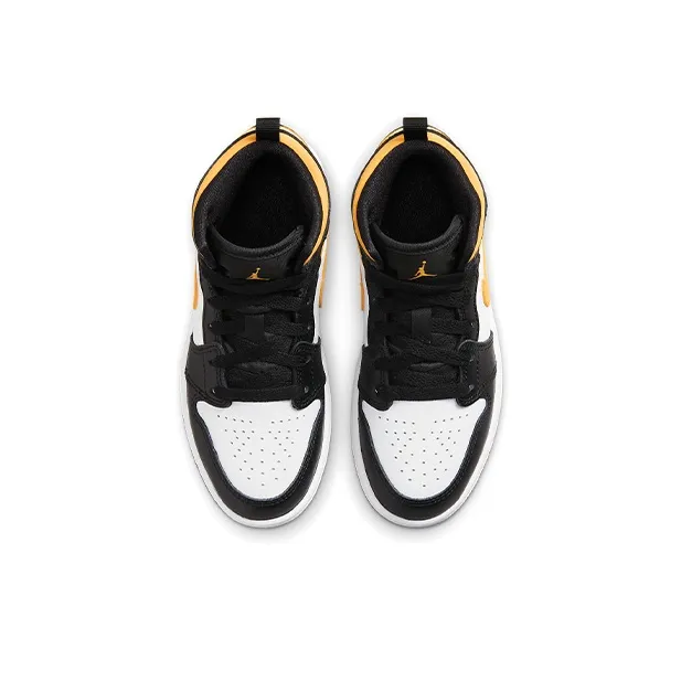 Jordan 1 Mid PS Black University Gold-3