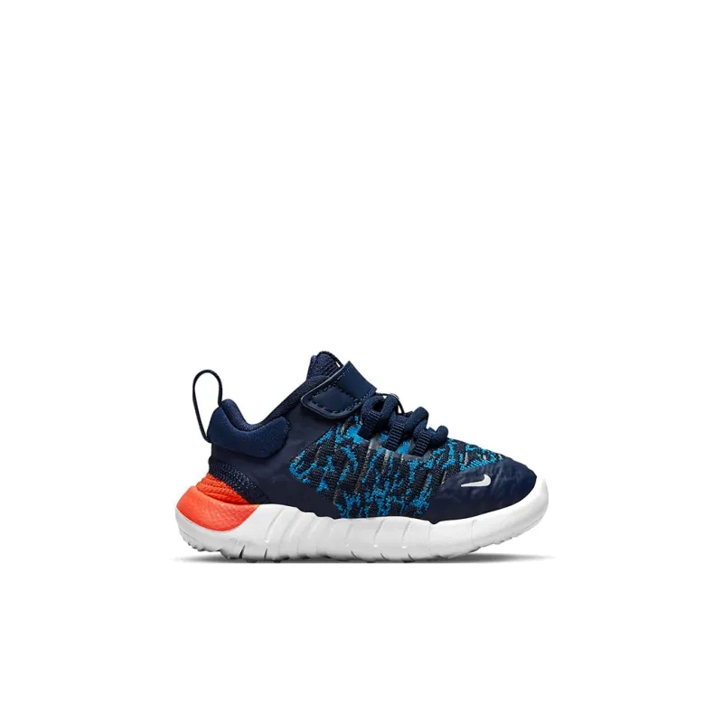 Nike Free RN 2021 Low Top Running Shoes Blue Orange Multicolor Infant And Toddler-1