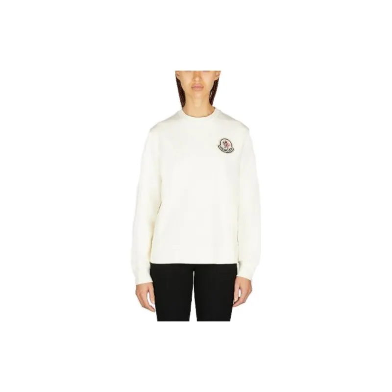 Moncler Logo Patch Long-Sleeved Sweatshirt-1