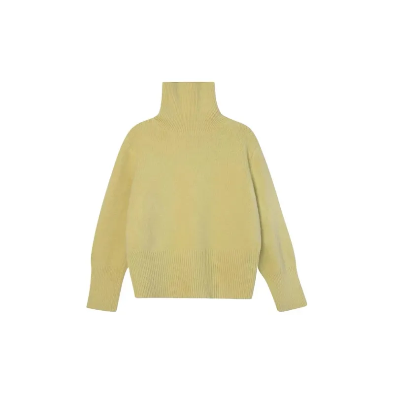 The King And The Nightingale Minimalist Style Basic Turtleneck Pullover Knitwear Women's-37