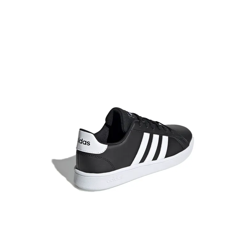 Adidas Neo GRAND COURT K Abrasion Resistant Low Top Skateboard Shoes Black Kids'-3