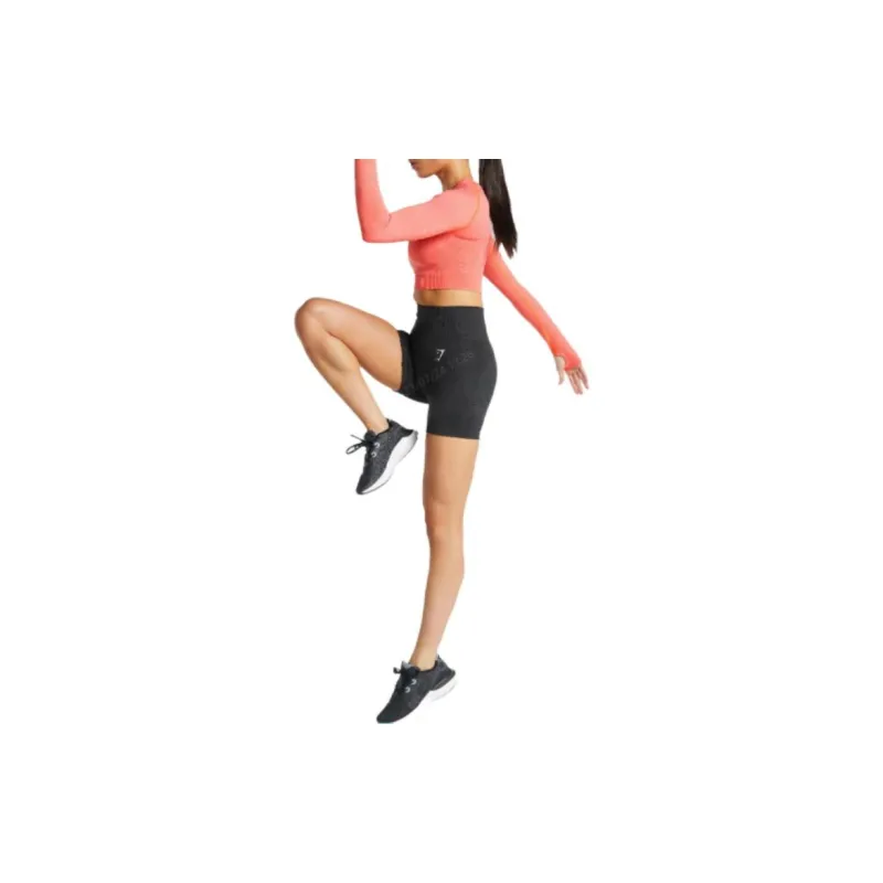 GYMSHARK Casual Shorts Women's Black Plaster Limestone-1
