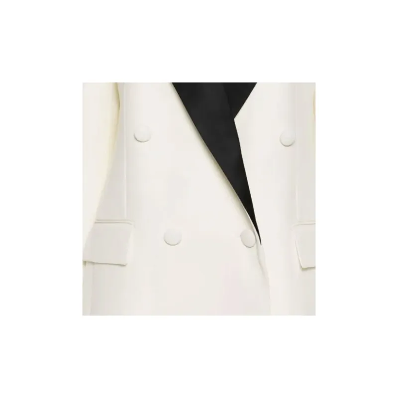 Stella McCartney Contrasting panel Double breasted Blazer-5