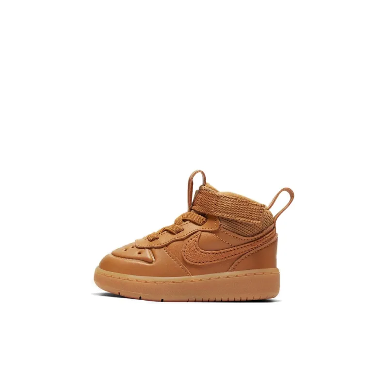 Nike Mid 2 Boot Support Mid Top Skateboard Shoes Wheat Infant And Toddler-0