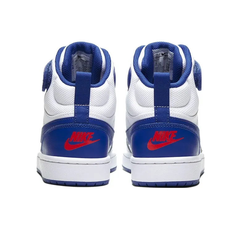 Nike Court Borough Mid 2 White Game Royal GS-3