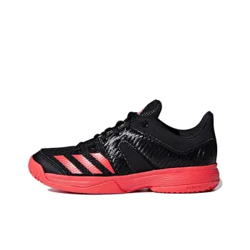 Adidas Wucht Slip-Resistant Cushioning Wear-Resistant Low-Top Kids' Running Shoes Black Red Teenagers