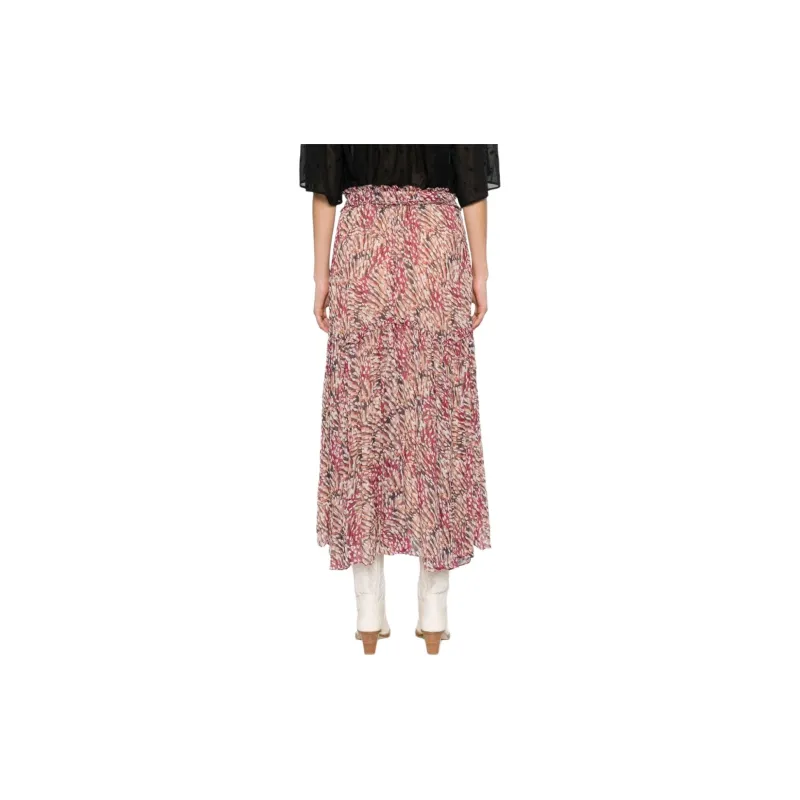 ISABEL MARANT ETOILE Veronique High Waist Pleated Midi Skirt-3