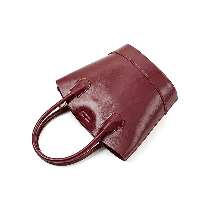 Vigno Synthetic Leather Handbags Shoulder Bag Crossbody Bag Regular Women's Red-2