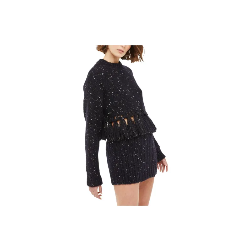Alanui Crewneck Fringe Detailed Sweater-4
