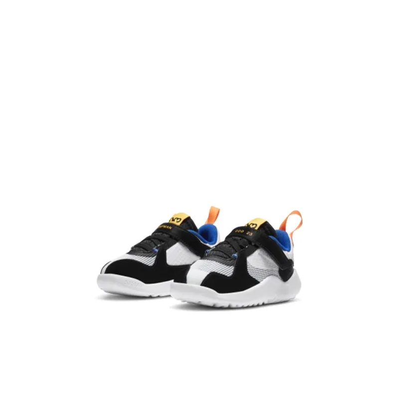 Jordan Delta Cushioning, Wear Resistant Low Top Sports Casual Shoes Black White Orange Infant And Toddler-2