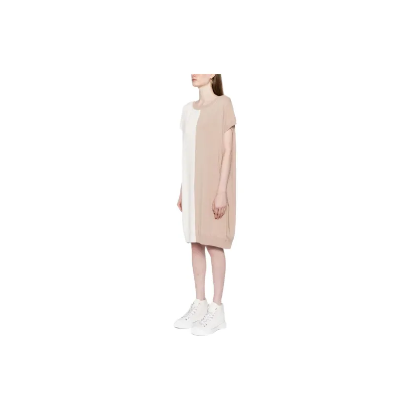 MM6 Maison Margiela Two tone Knitted Dress-2