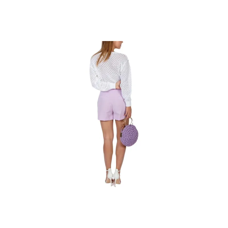 Elisabetta Franchi Casual Shorts Women's Purple-2