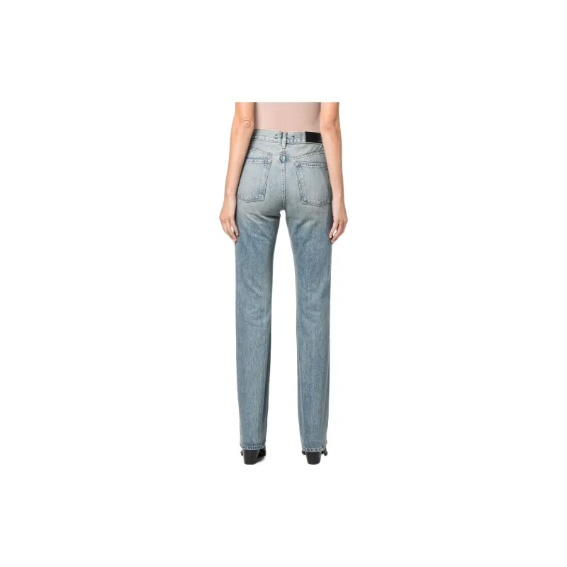 AMIRI High Waist Wide Leg Bootcut Jeans-2