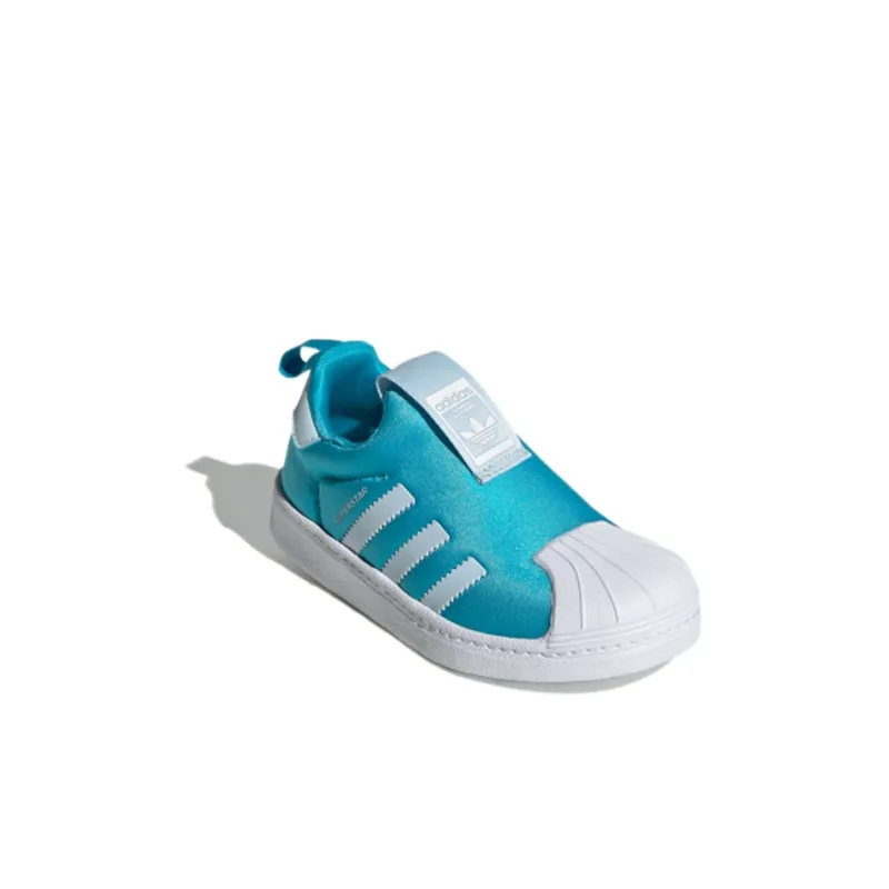 Adidas Originals Superstar Series 360 Breathable Low-Top Kids' Skateboarding Shoes Blue Children Aged 3-7 Years Old-2