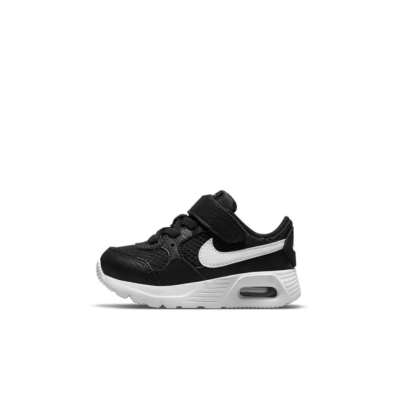 Nike Air Max SC Slip-Resistant Cushioning Wear-Resistant Low-Top Toddler Shoes Black White Infant And Toddler-0