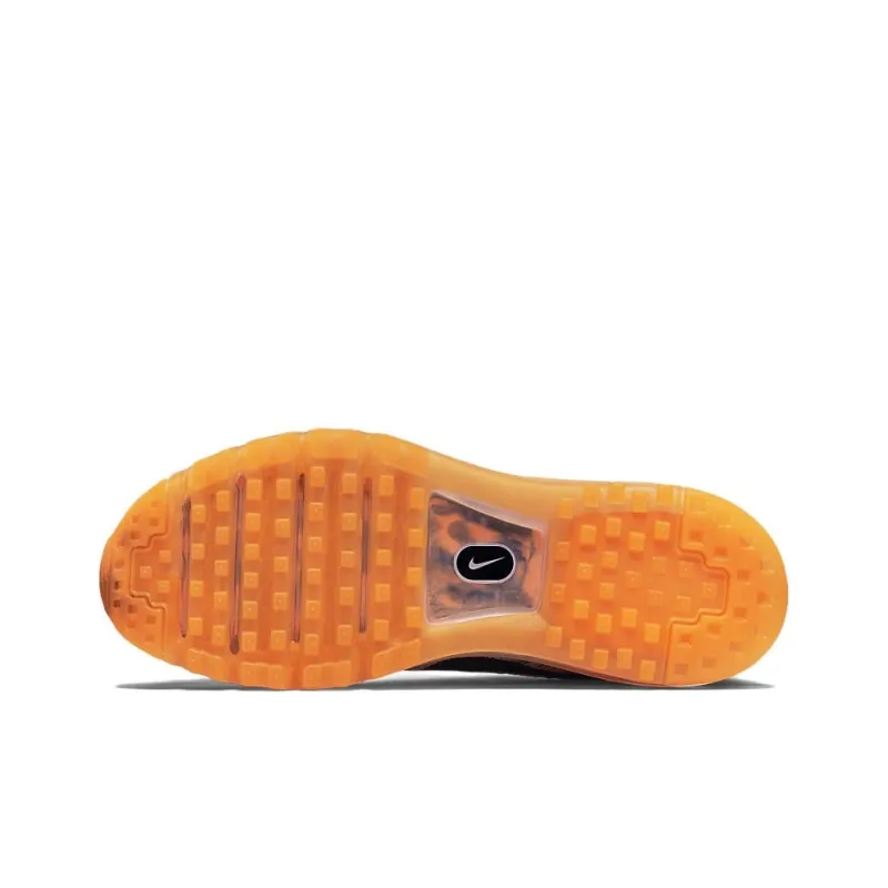 Nike Flyknit Max Wolf Grey Black Orange-4