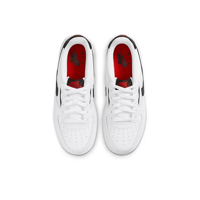 Nike Air Force 1 Low Mesh Pocket White Black GS-3
