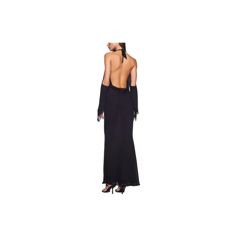 I.AM.GIA SS24 ROSANNA MAXI DRESS Long-Sleeved Dresses Women's BLACK/Black-2