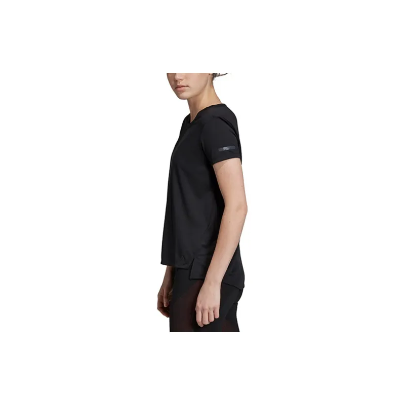 Adidas Set in Sleeve T Shirt Women's Black-3