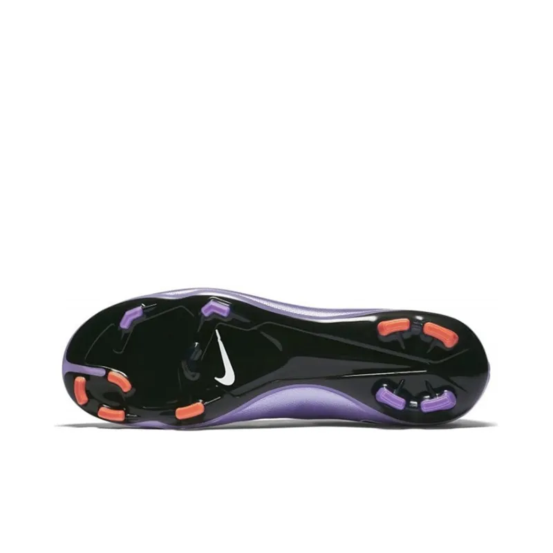 Nike Air Zoom Vapor X Slip-Resistant Cushioning Wear-Resistant Coverage Low-Top Kids' Soccer Shoes Purple Teenagers-5