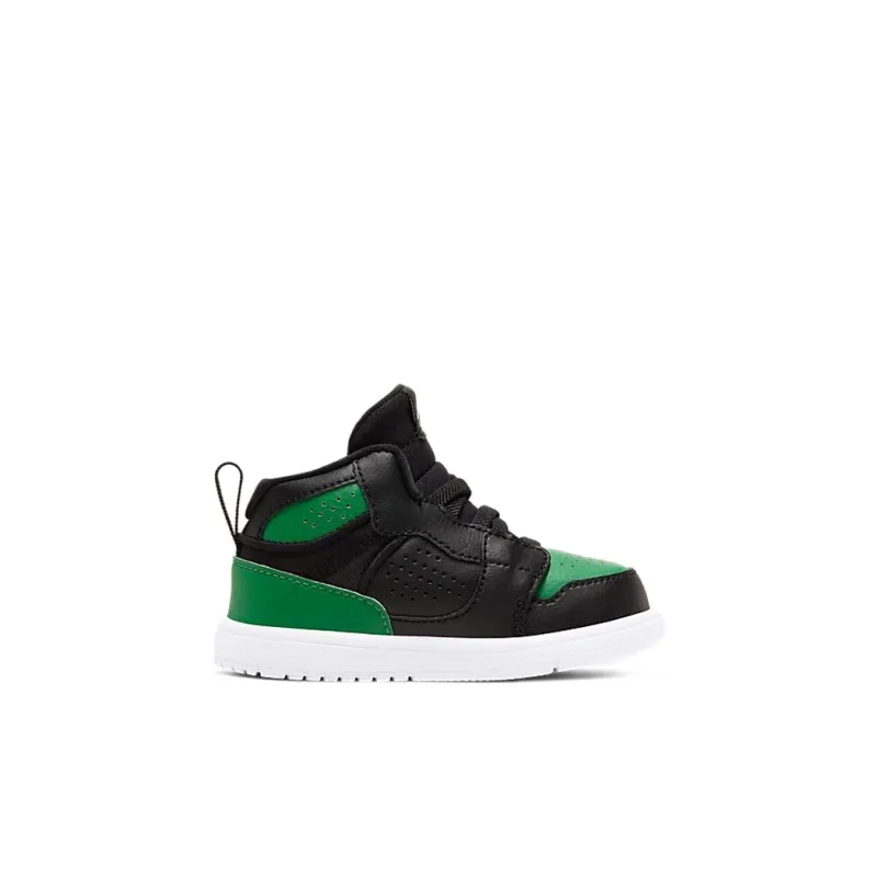 Jordan Access Cushioning Abrasion Resistant Breathable Mid Top Vintage Basketball Shoes Black Green Infant And Toddler-1