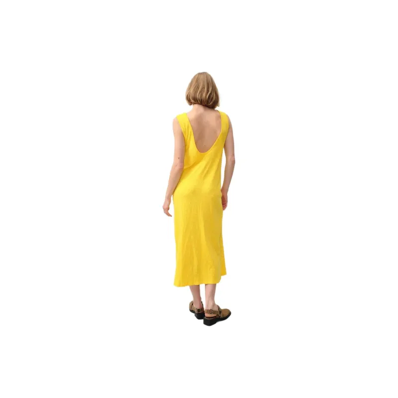 AMERICAN VINTAGE A.M SS24 ROBE FEMME SULLY Sleeveless Dress Women's Blossom Pink Yellow-2