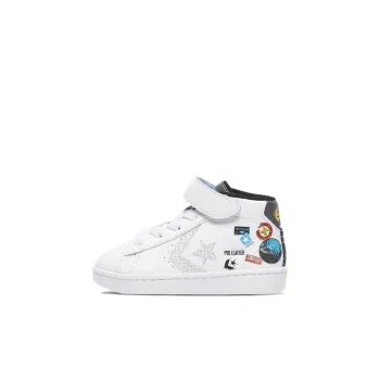Nike x Converse Pro Leather High Top Anti Slip Wear Resistant High Top Toddler Shoes White Gray Infant And Toddler