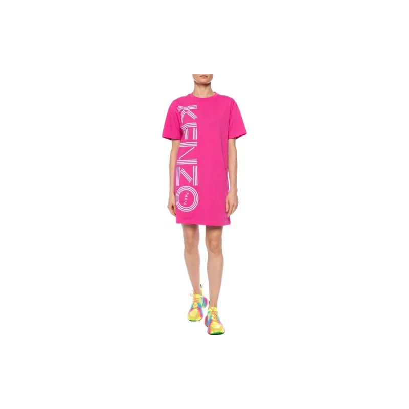 KENZO Short Sleeved Dresses Women's Pink-1