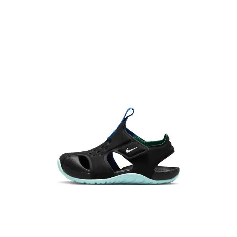 Nike Sunray Protect 2 BT Breathable Low Top Toddler Shoes Black Green Infant And Toddler-0