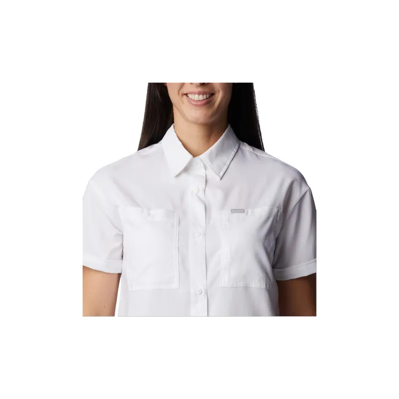 Columbia Silver Ridge Shirts Women's White-3
