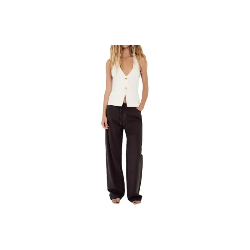 ZARA Trf Tank Tops Women's White-2