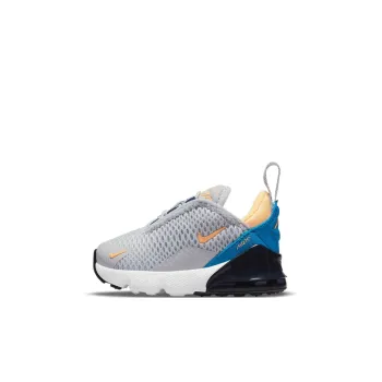 Nike Air Max 270 Low Top Toddler Shoes Gray Blue Black Infant And Toddler