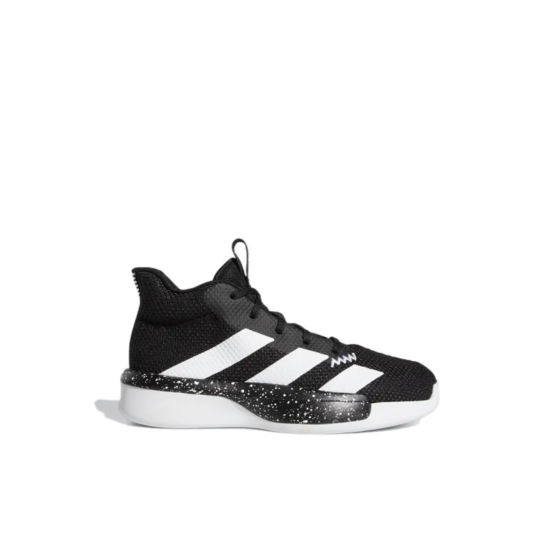 Adidas Pro Next K Breathable Mid Top Children's Basketball Shoes Black White Kids'-1