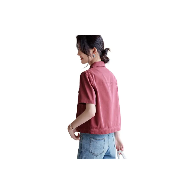 XWI Denim Jacket Women's Plum Sauce Purple-2