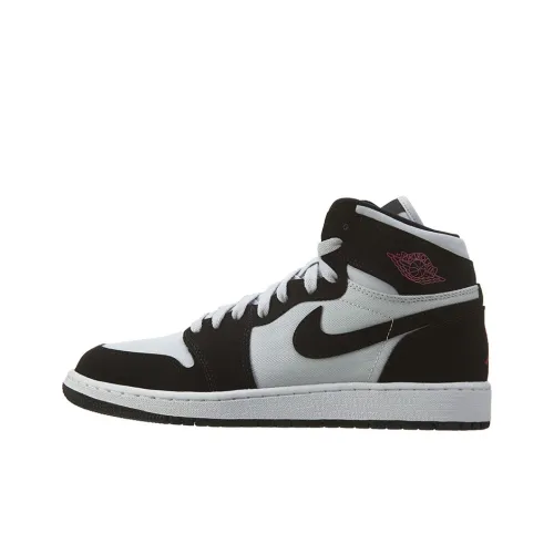 Jordan 1 Retro High GS Pure Platinum Black Pink