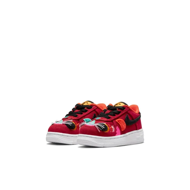 Nike Air Force 1 LV8 Low Top Toddler Shoes Red Baby-2