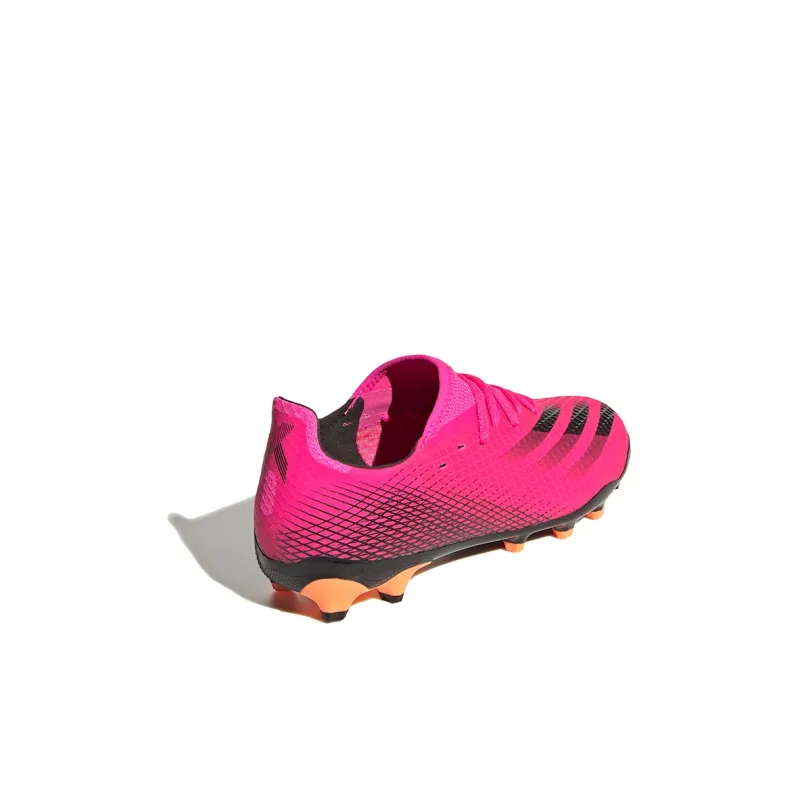 Adidas X GHOSTED 0.3 MG Impact Resistant Mid Range Abrasion Resistant Low Top Kids' Soccer Shoes Pink Black Kids'-3
