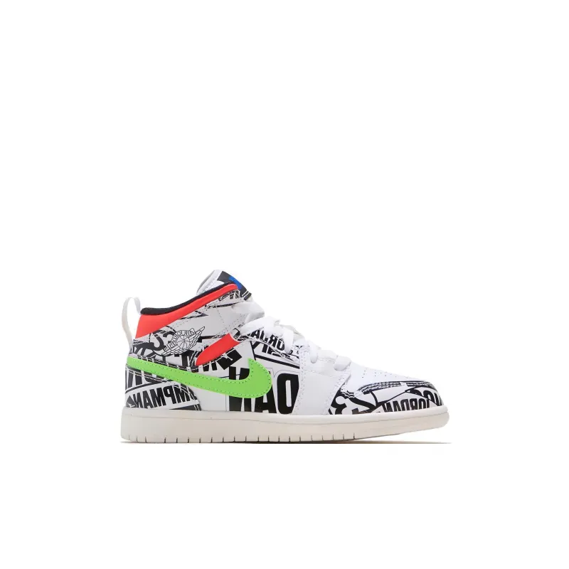Jordan 1 Mid PS All Over Logos-1