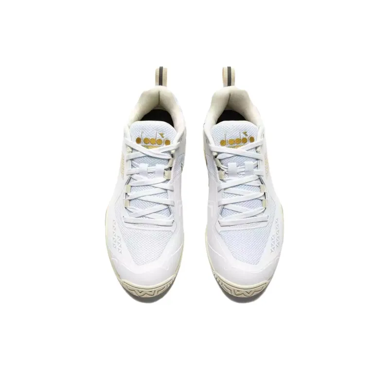 diadora Women's Blushield Torneo 2 AG 'White Gold'-2