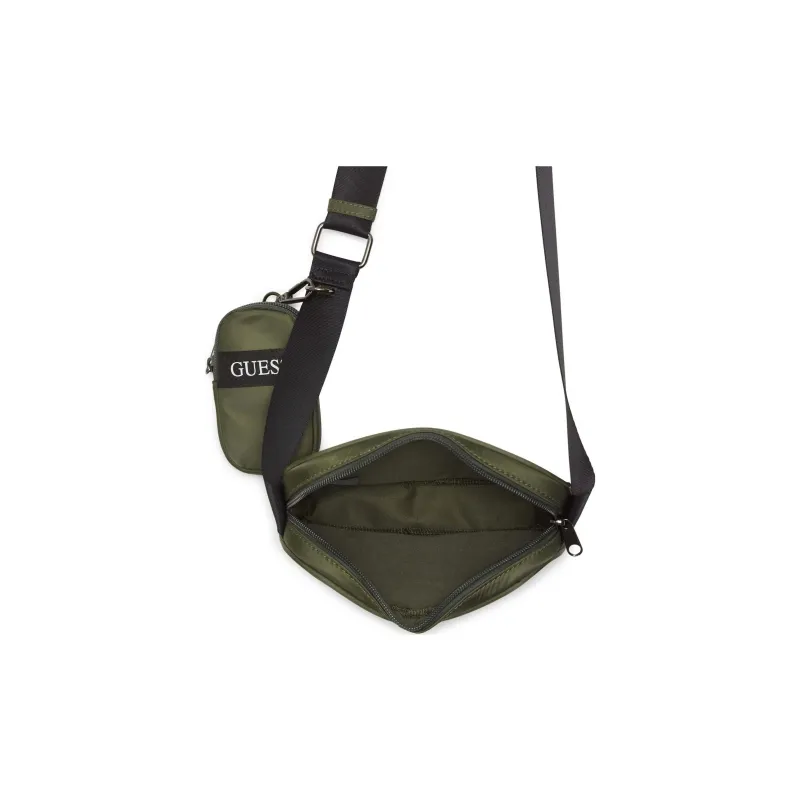 GUESS Nylon Crossbody Bag Shoulder Bag Regular Men's Green-2