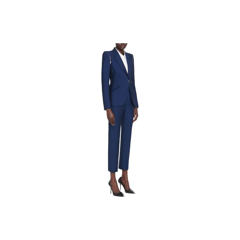 Alexander McQueen SS23 Casual Pants Women's Blue-3