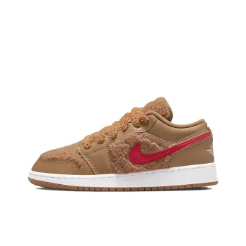 Jordan Kids Jordan 1 Low UTL 'Teddy Bear' Sneakers