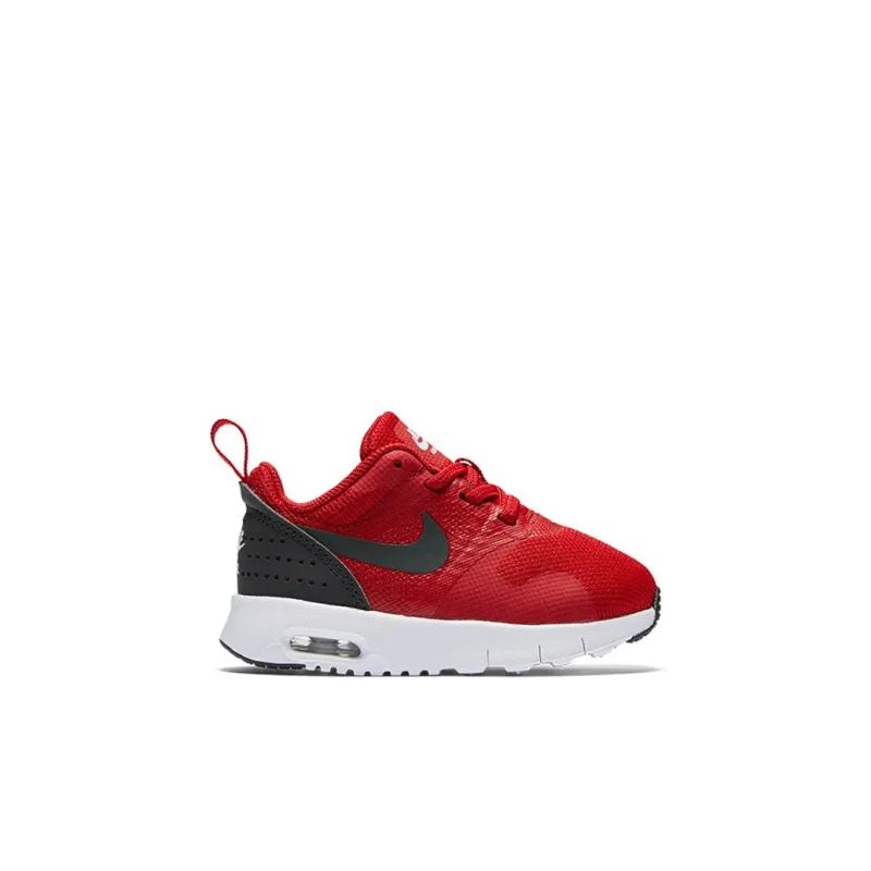 Nike Air Max Tavas Low Top Running Shoes Red Black Infant And Toddler-1