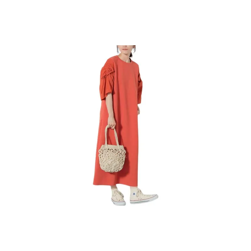 Beams Short Sleeved Dresses Women's-8