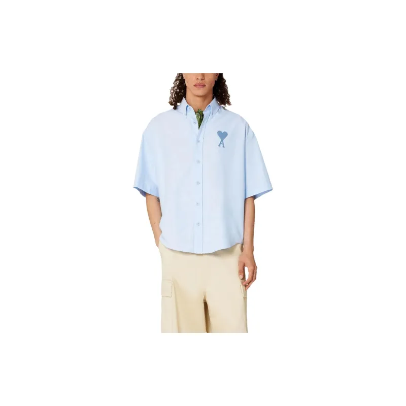 AMIPARIS De Coeur Shirt 'Sky Blue'-1